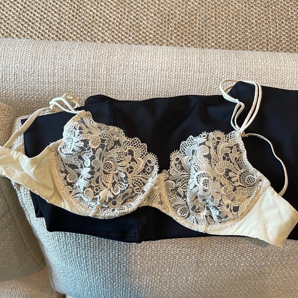 La Perla Lace Bra (Nude/White) [34]
